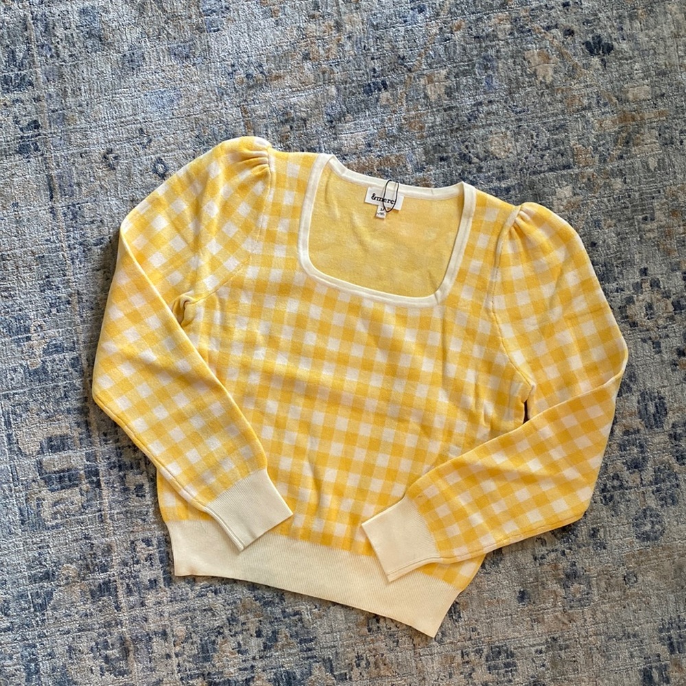Gingham sweater